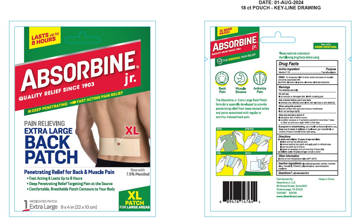 Absorbine Jr Back Patch